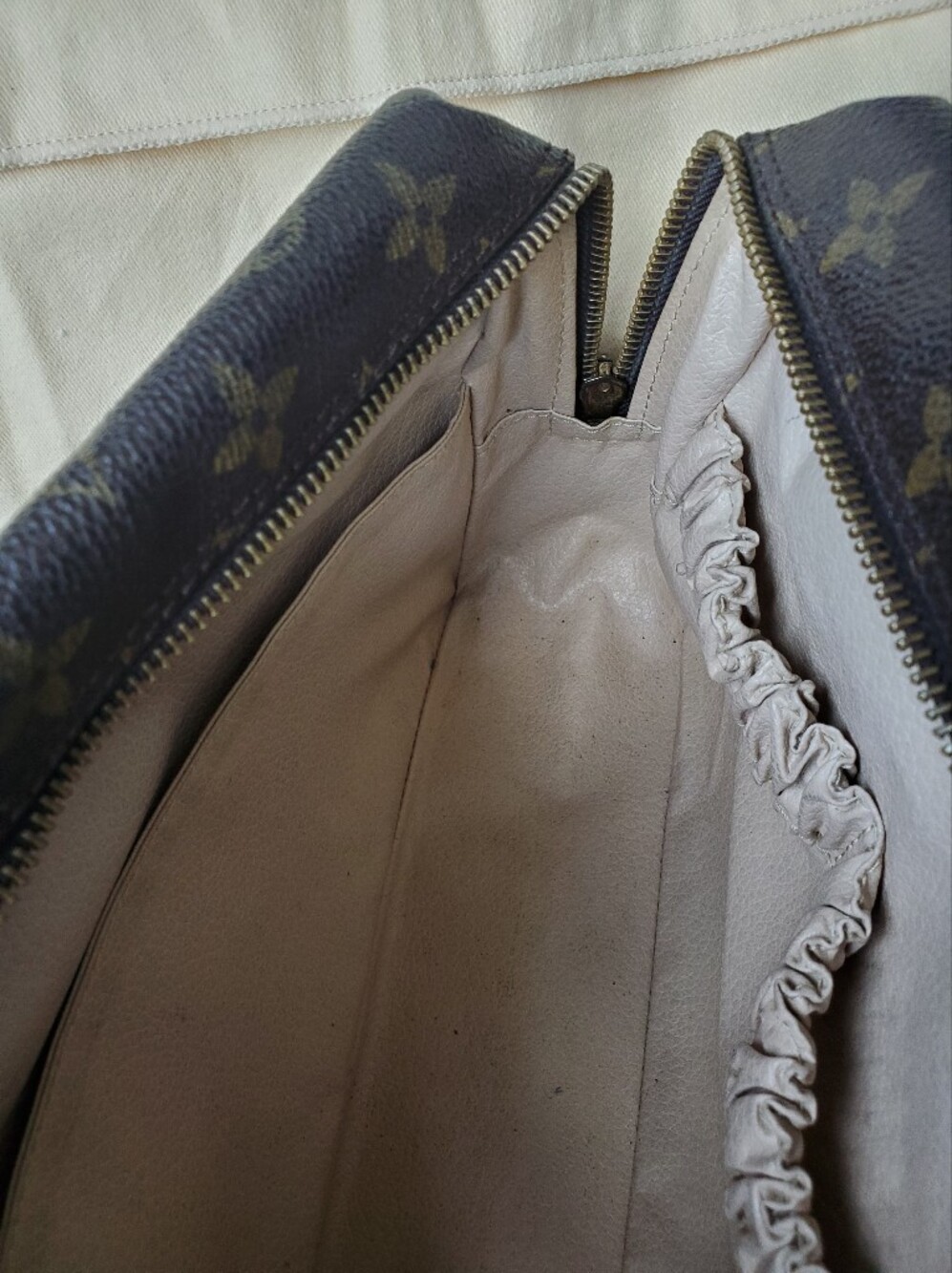 Louis Vuitton Monogram Bag - Dark Brown with Gold Motif - Picture 11 of 16